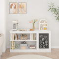 Modern White 3-in-1 Kids Bookshelf and Toy Storage Cabinet
