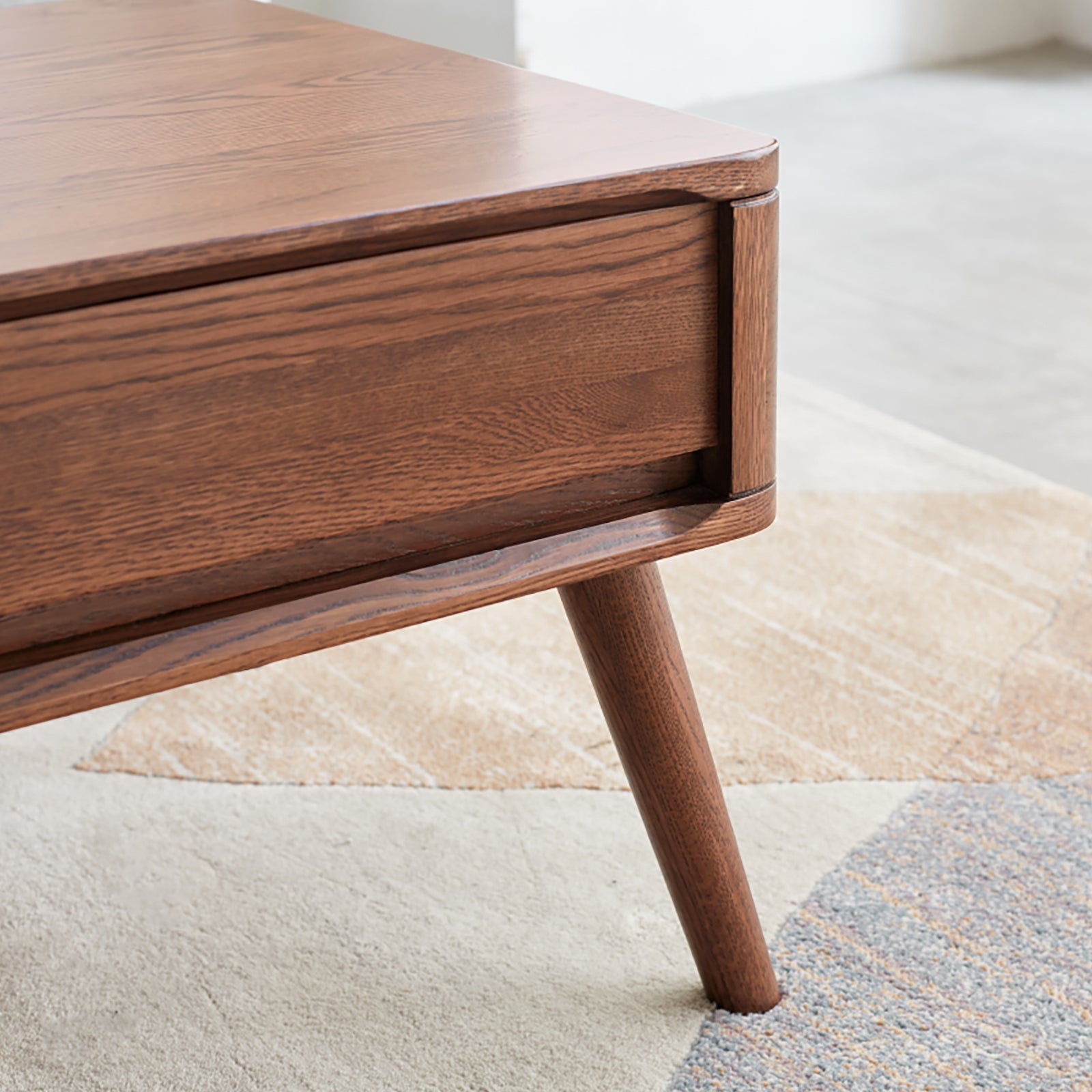 Elevating Desk Coffee Table with Storage Shelf