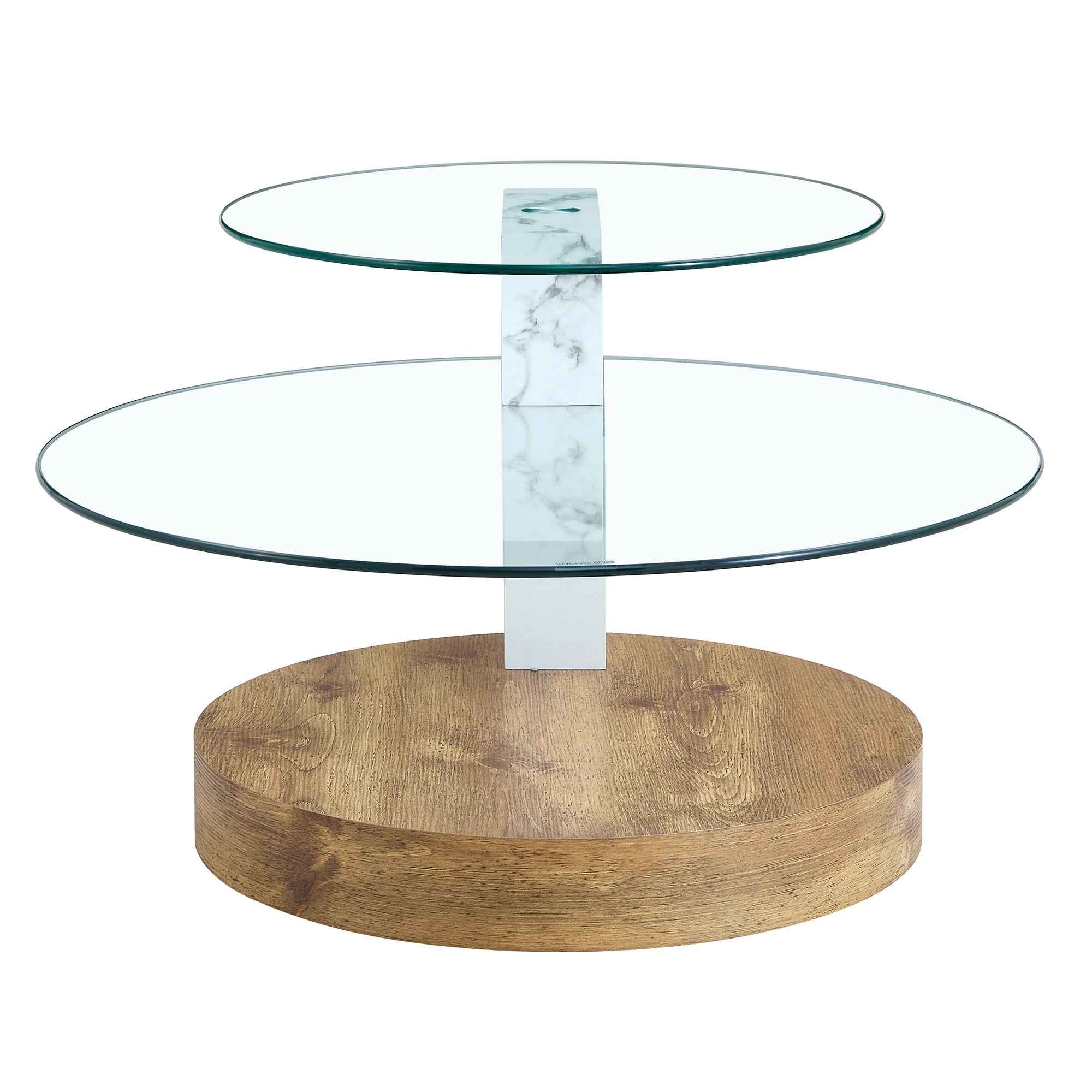Contemporary Artistic Double Layer Coffee Table