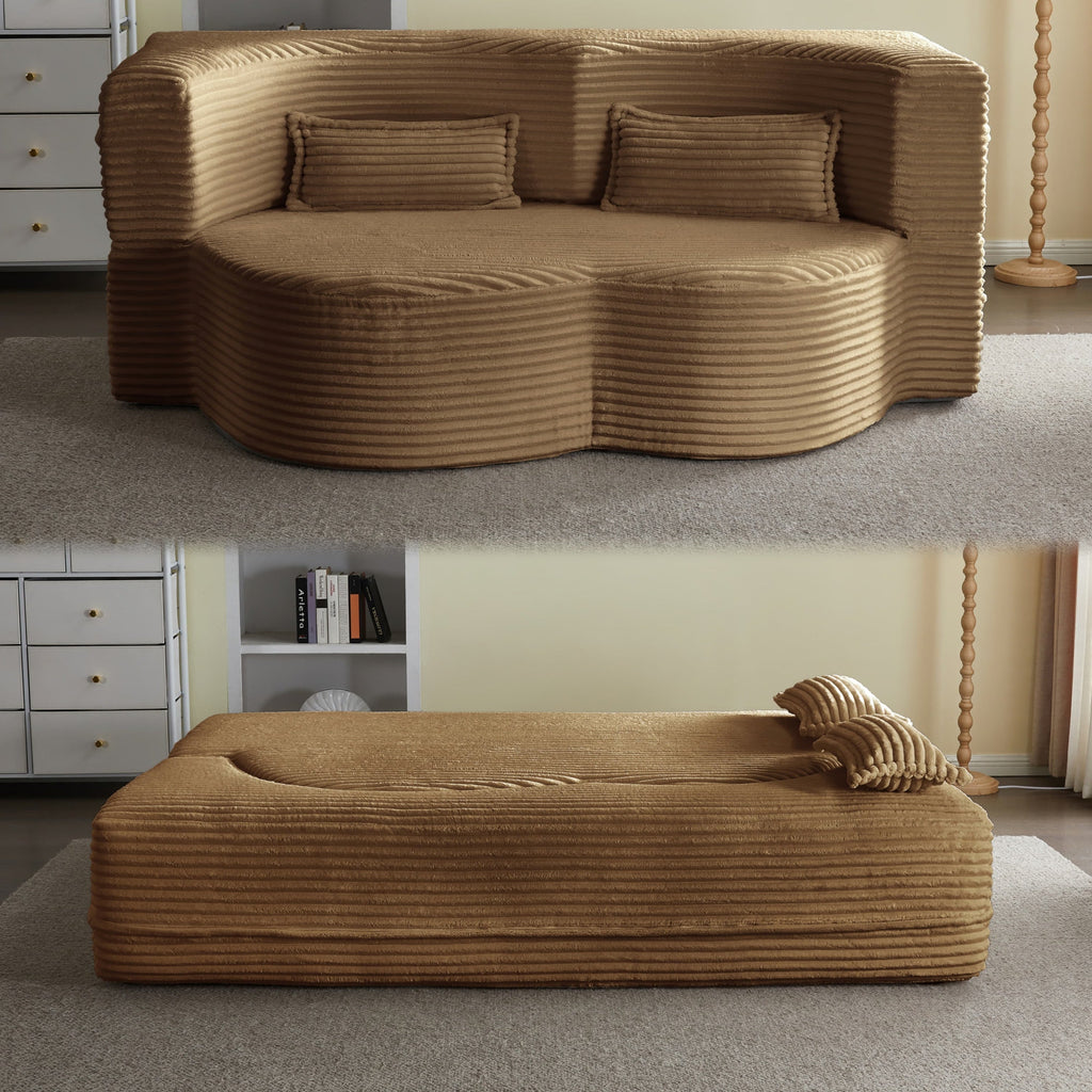 Full Size Convertible Floor Sleeper Sofa Bed