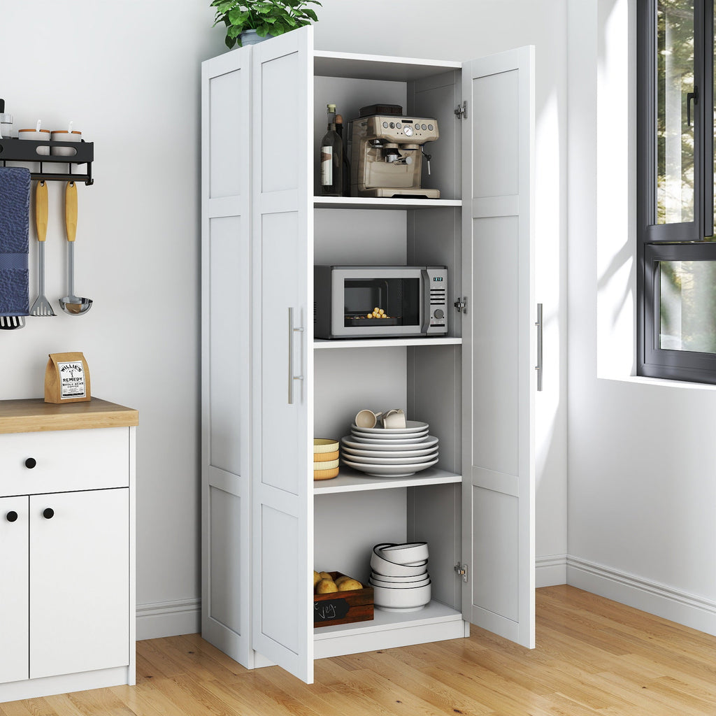 Kitchen Pantry Storage Cabinets with 2 Door and 3  Shelves