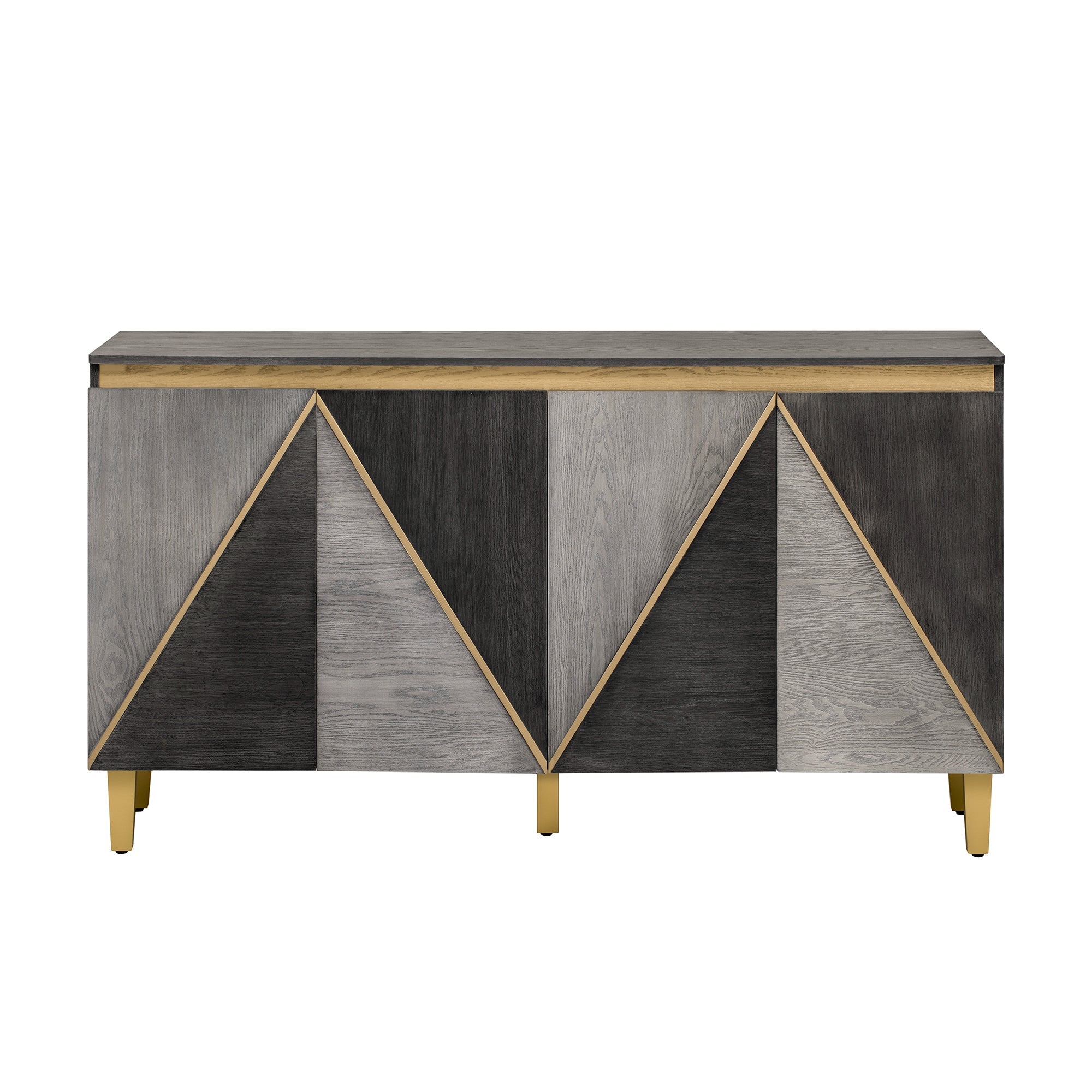 60' Retro Sideboard Cabinet with Adjustable Shelves