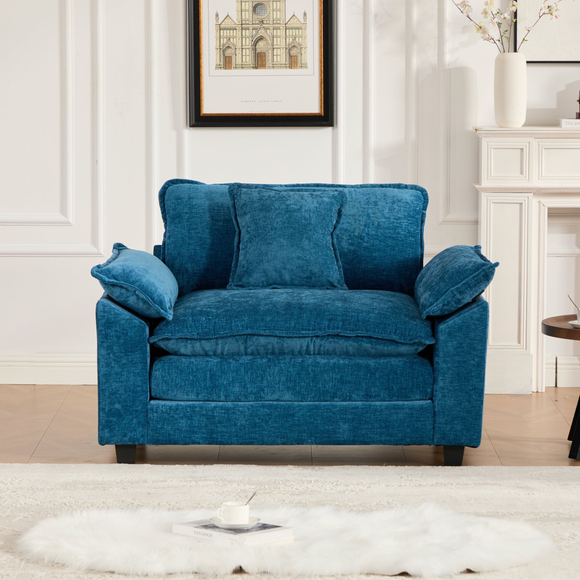 Modern Sectional Cloud Sofa Single Seat (Ottoman is Not Included)