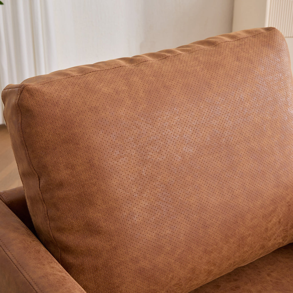 Modern Square Chenille Upholstered Swivel Accent Chair