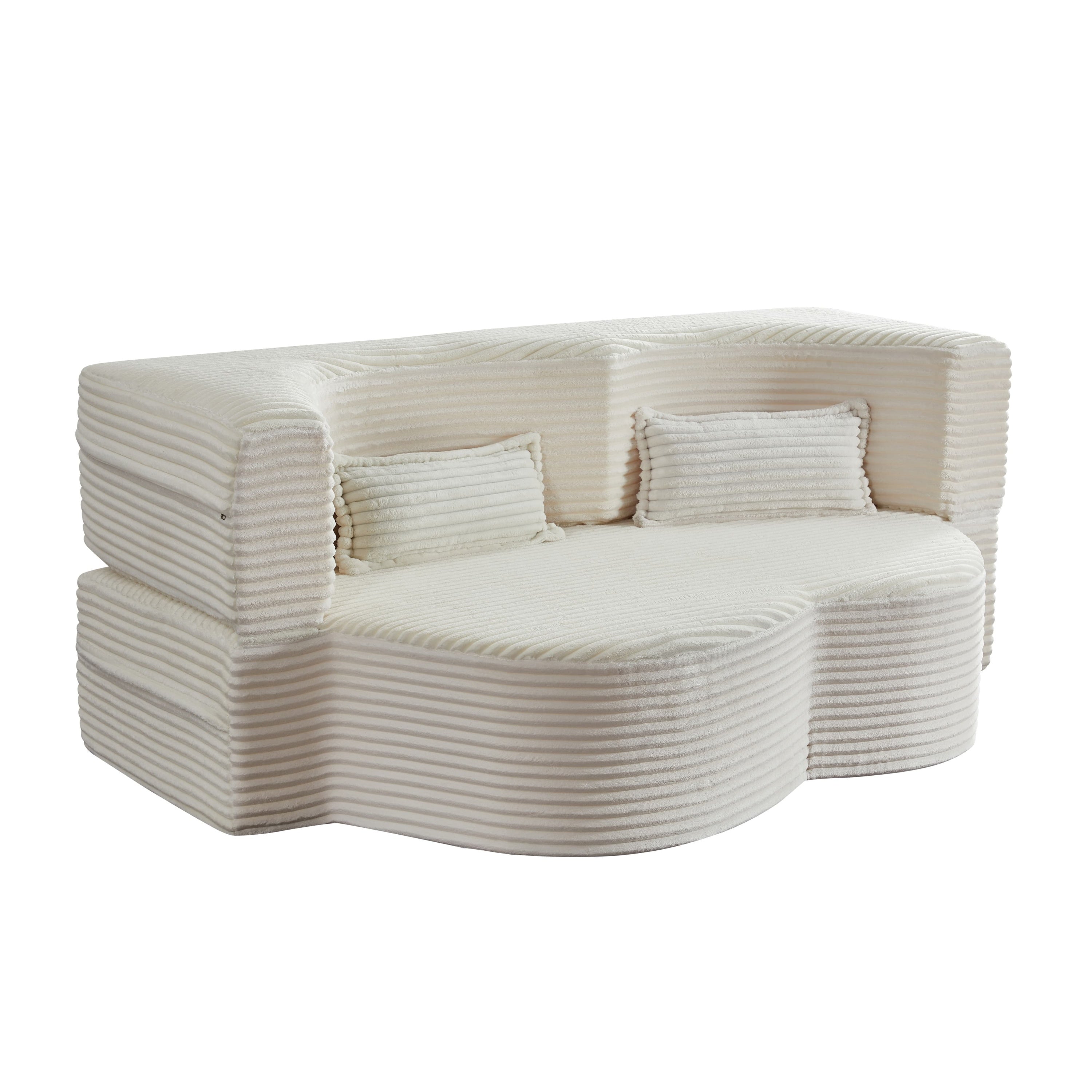 Full Size Convertible Floor Sleeper Sofa Bed