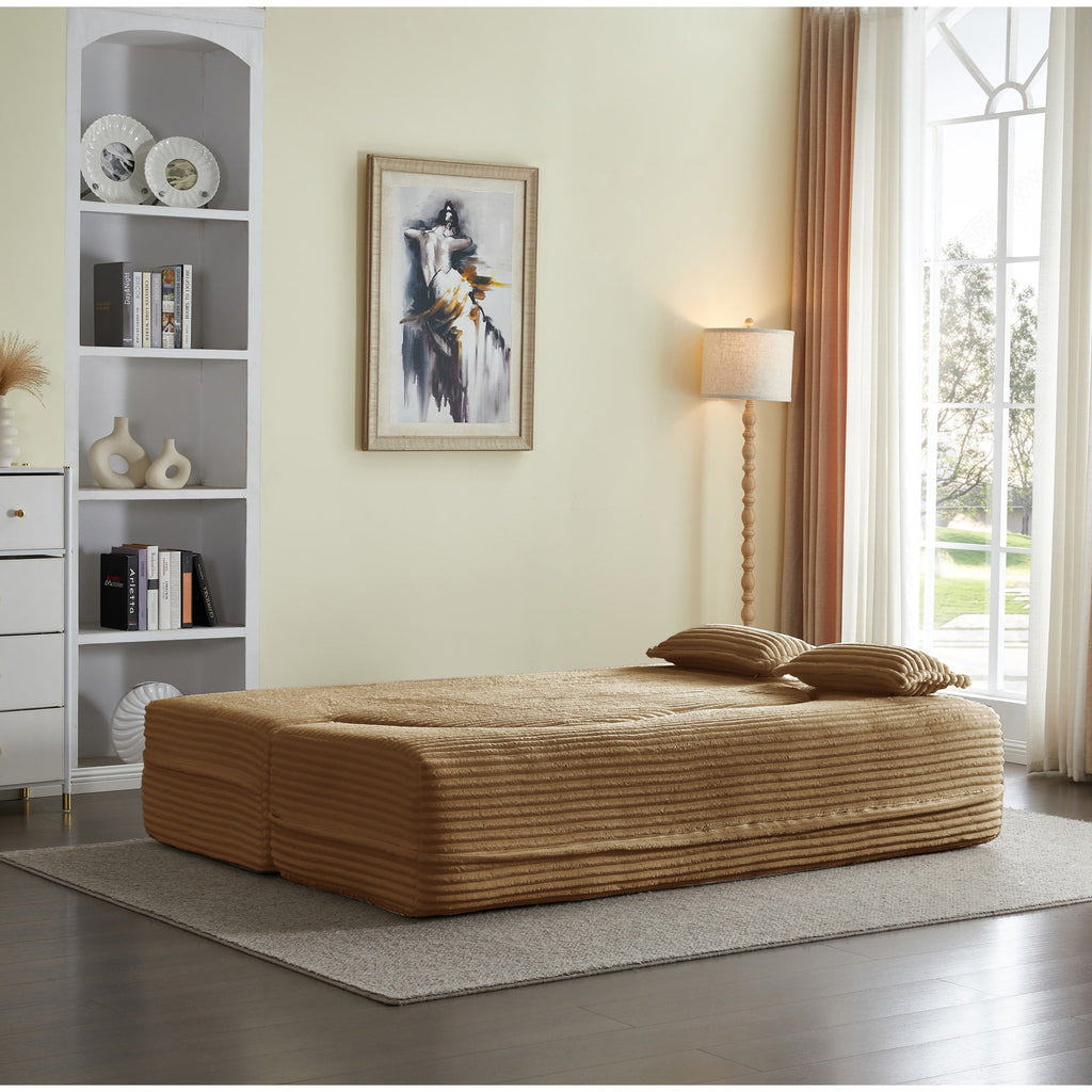 Full Size Convertible Floor Sleeper Sofa Bed