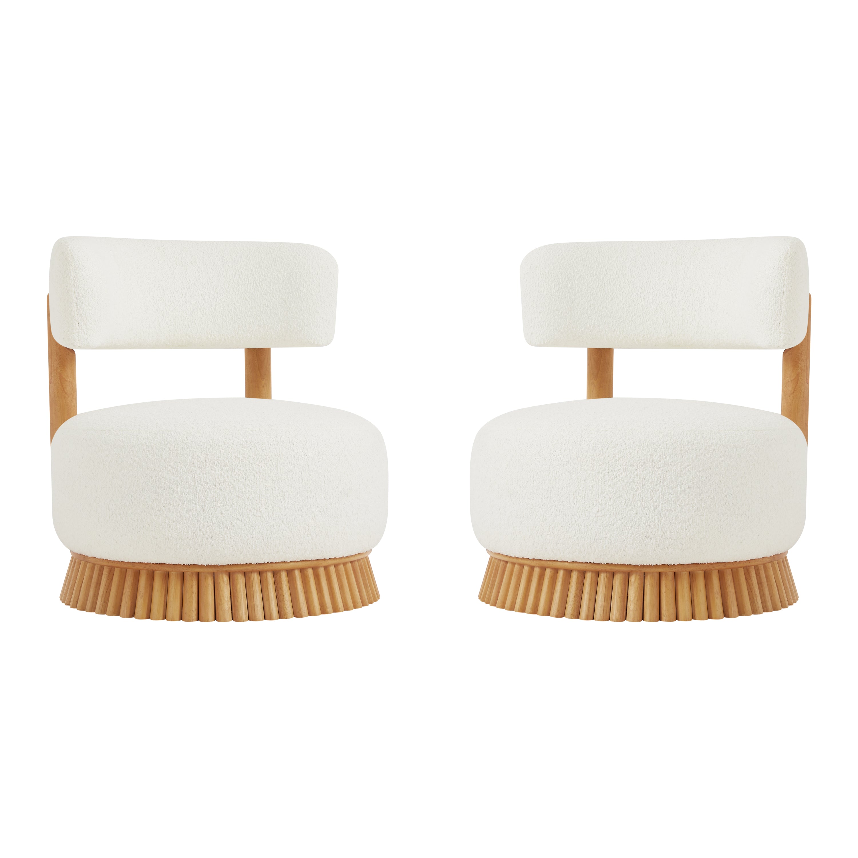 Modern Armless Chair with Wooden Base Featuring Thatched Roof Rod Design