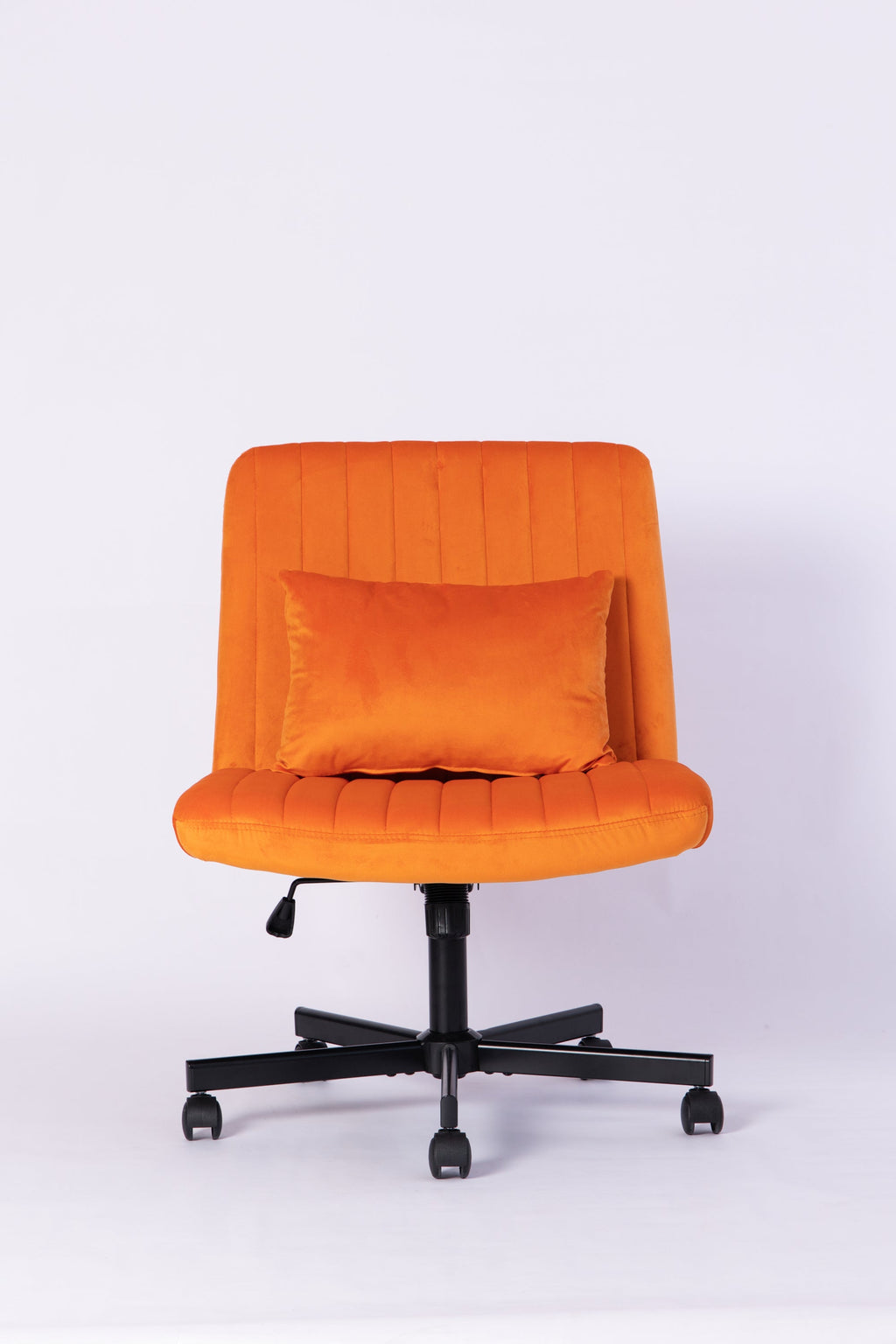 Criss Cross Armless Office Chair with Wheels