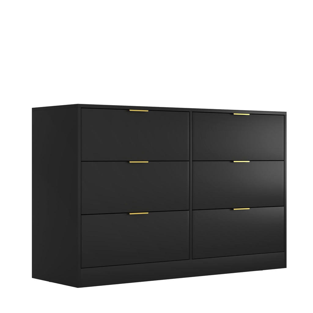Modern 6-Drawer Dresser for Bedroom