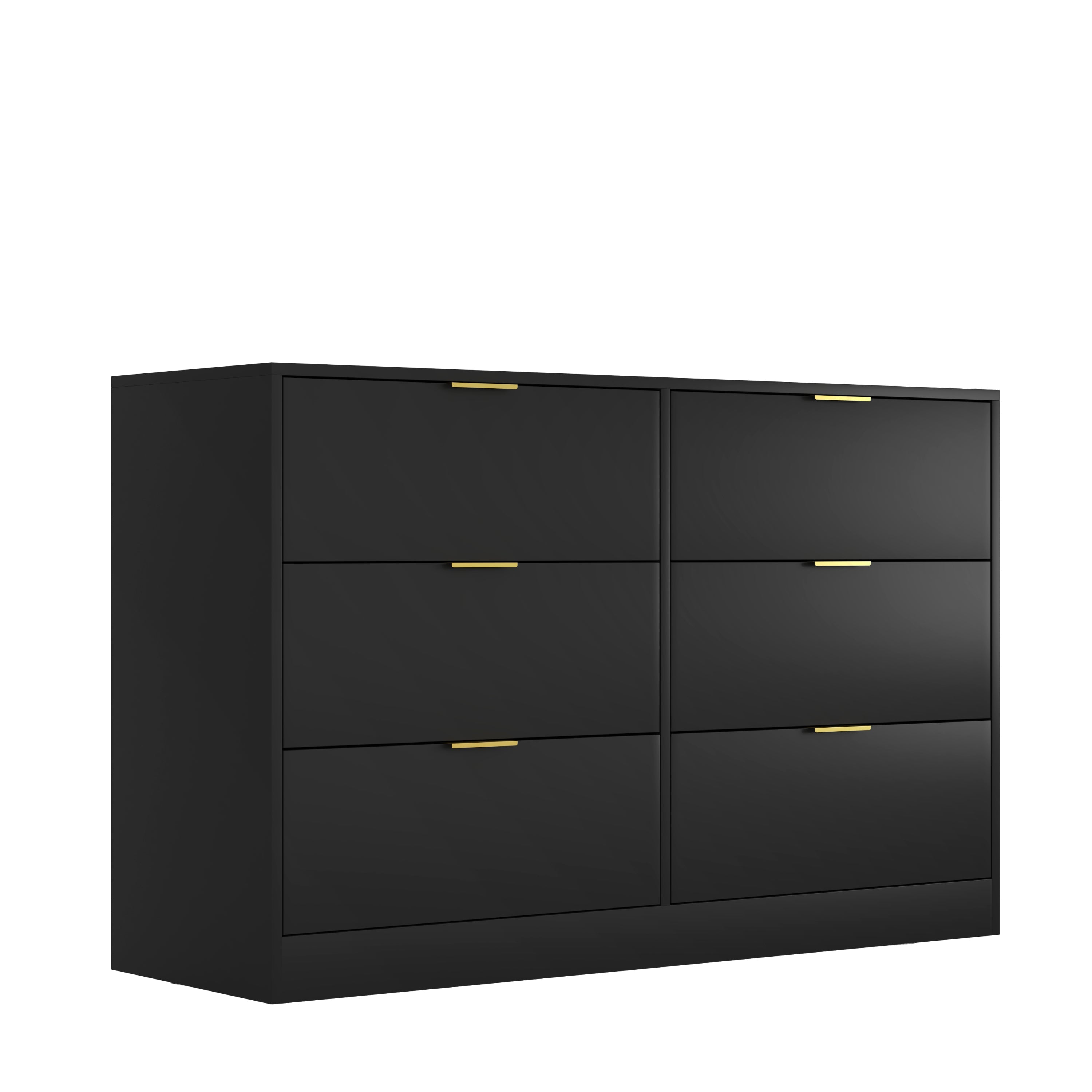 Modern 6-Drawer Dresser for Bedroom