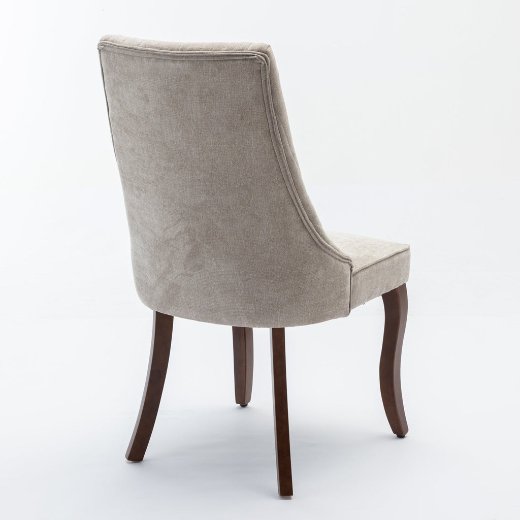 Rayon Cloth Flocking Velvet/Linen Dining Chairs (Set of 2)