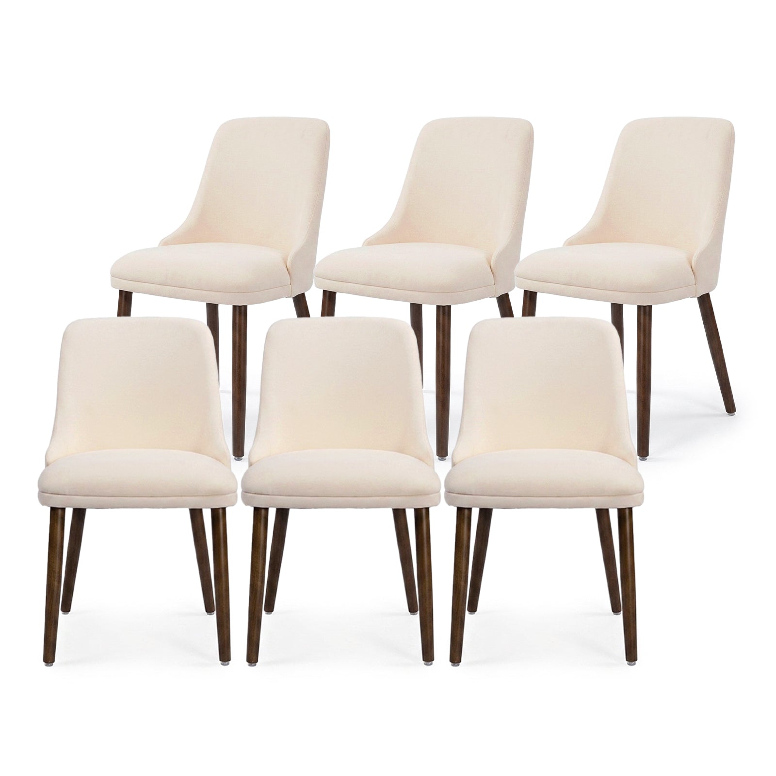Firmoz Modern Soft Chenille Upholstered Side Chair Dining Chairs