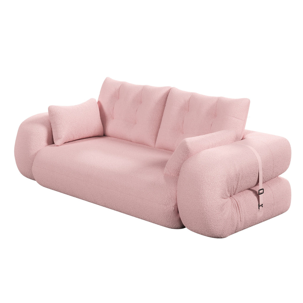 78.7 ' Multi-Functional Teddy Foldable Sofa Bed