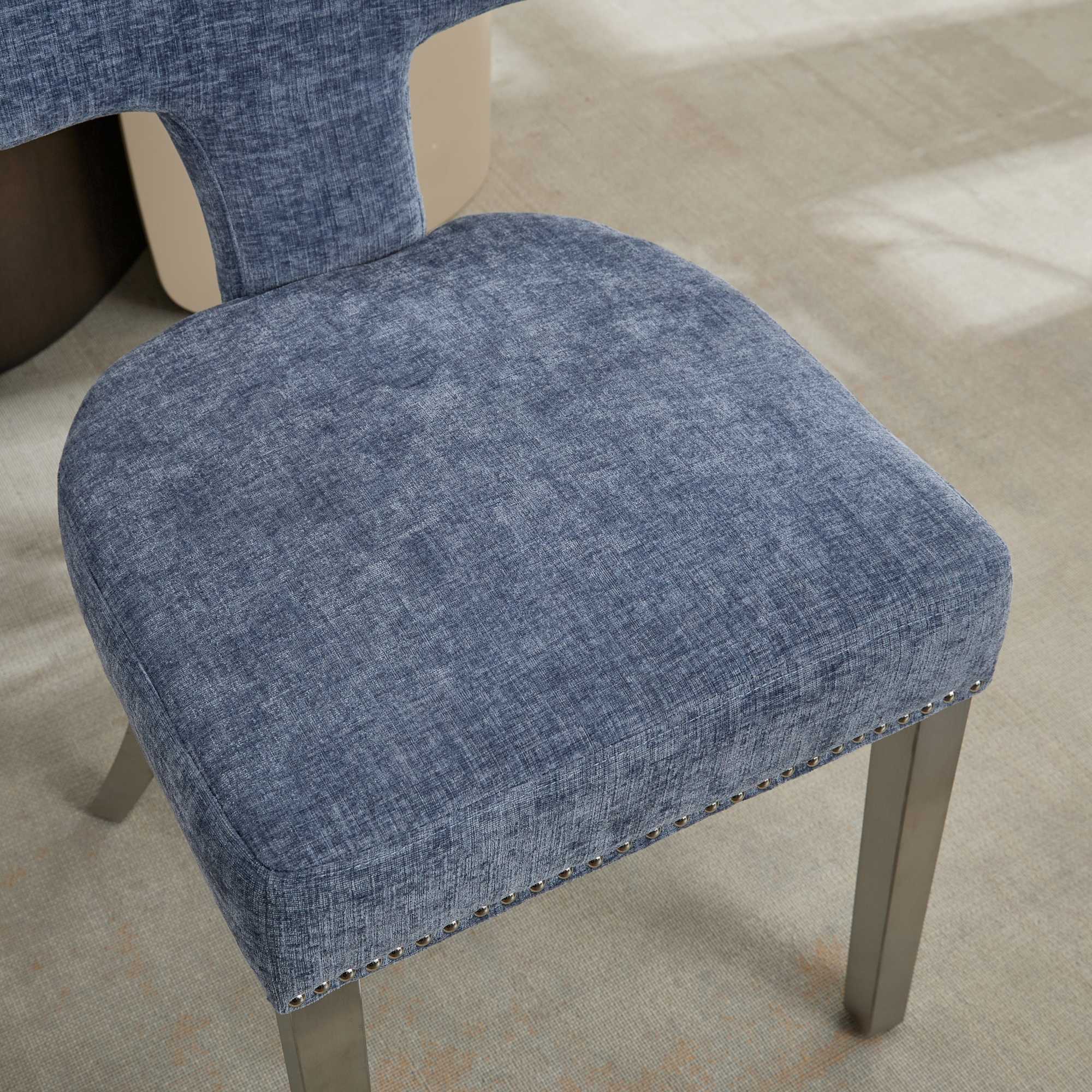 Mid Century Modern Dining Chairs  (Set of 2)
