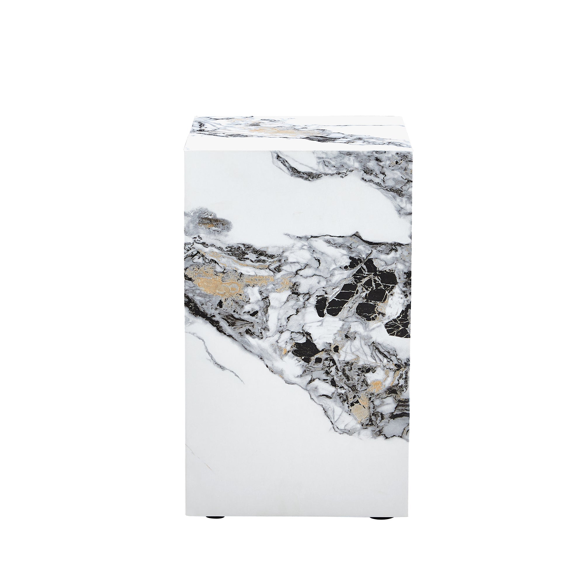Modern White Cube Fashion Texture Design Coffee Table