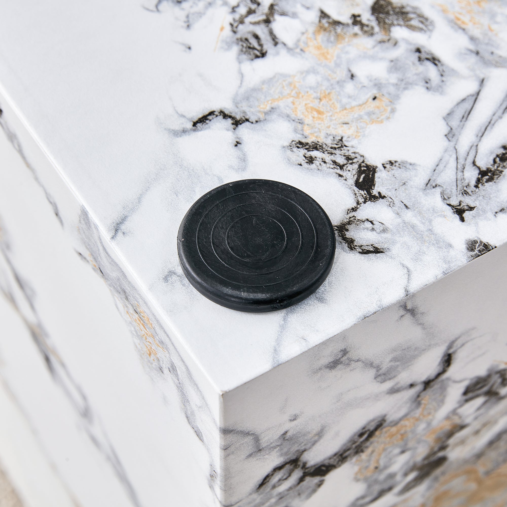 Modern White Cube Fashion Texture Design Coffee Table
