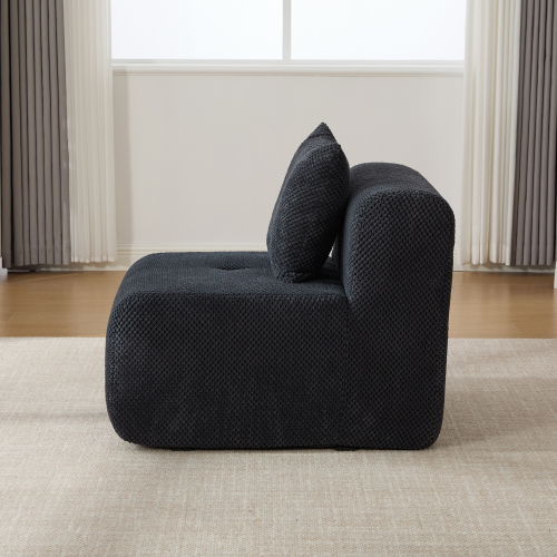 31' Modular Cloud Boneless Accent Chair with Ottoman Set