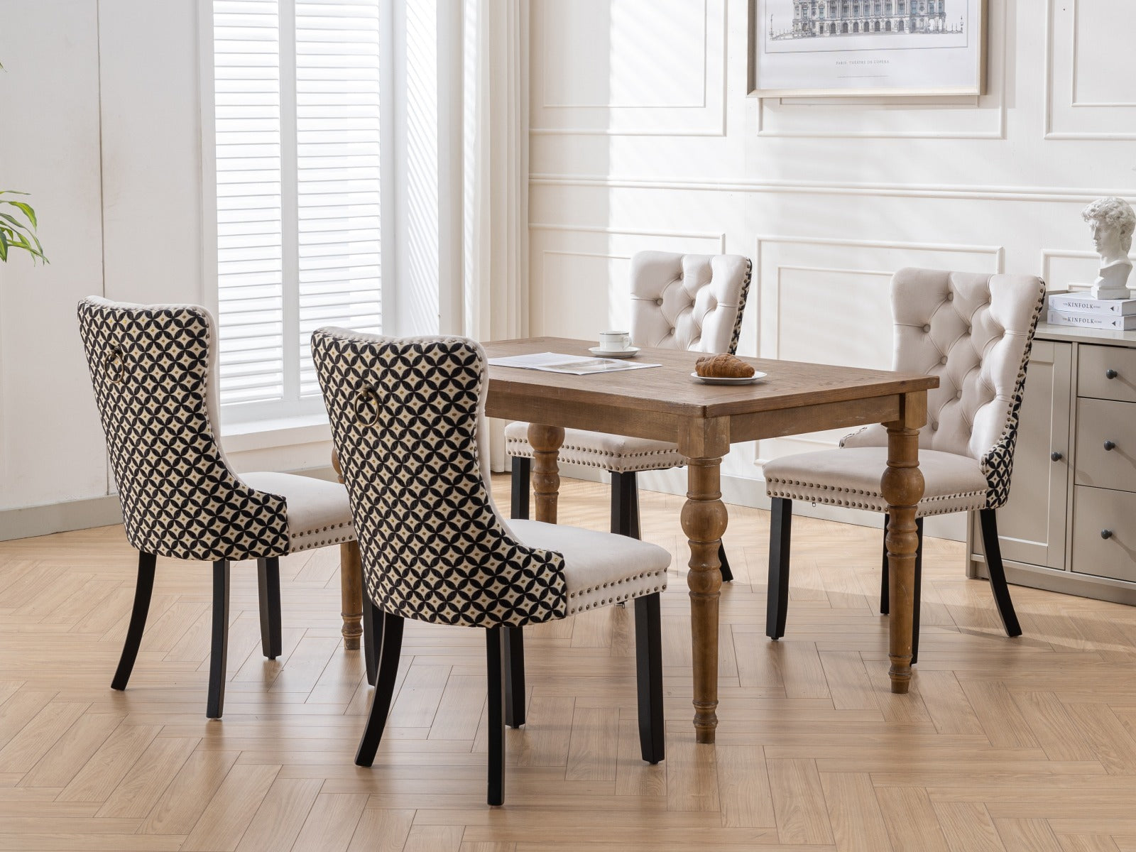 Classic Velvet Dining Chairs(Set of 2)