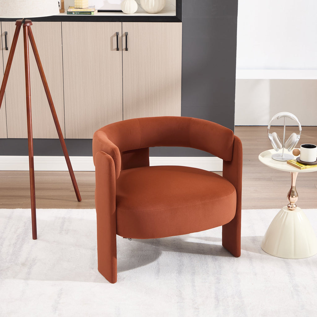 Mid-Century Velvet Comfy Single Sofa Accent Chair