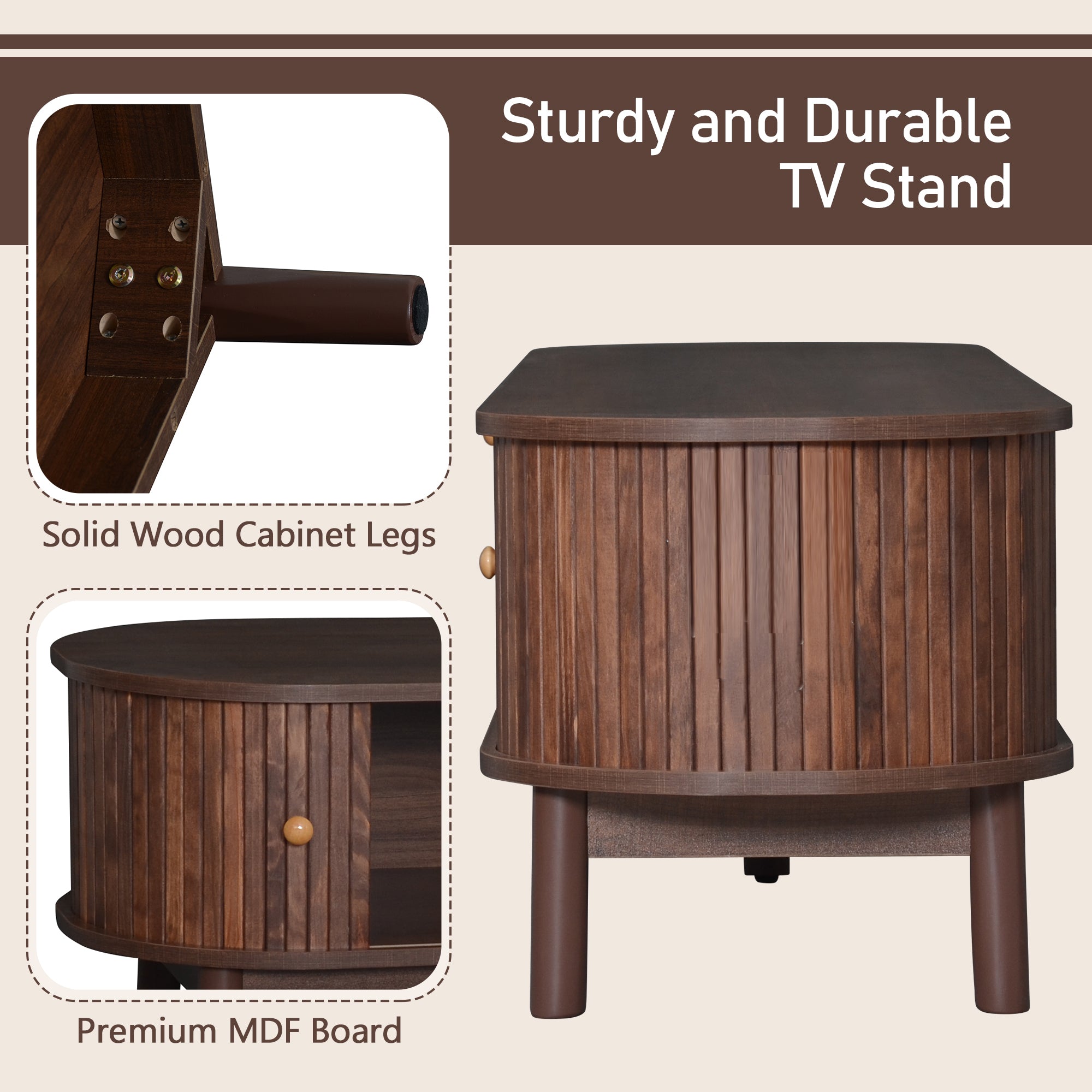 Modern Design TV Stand for 75' TVs