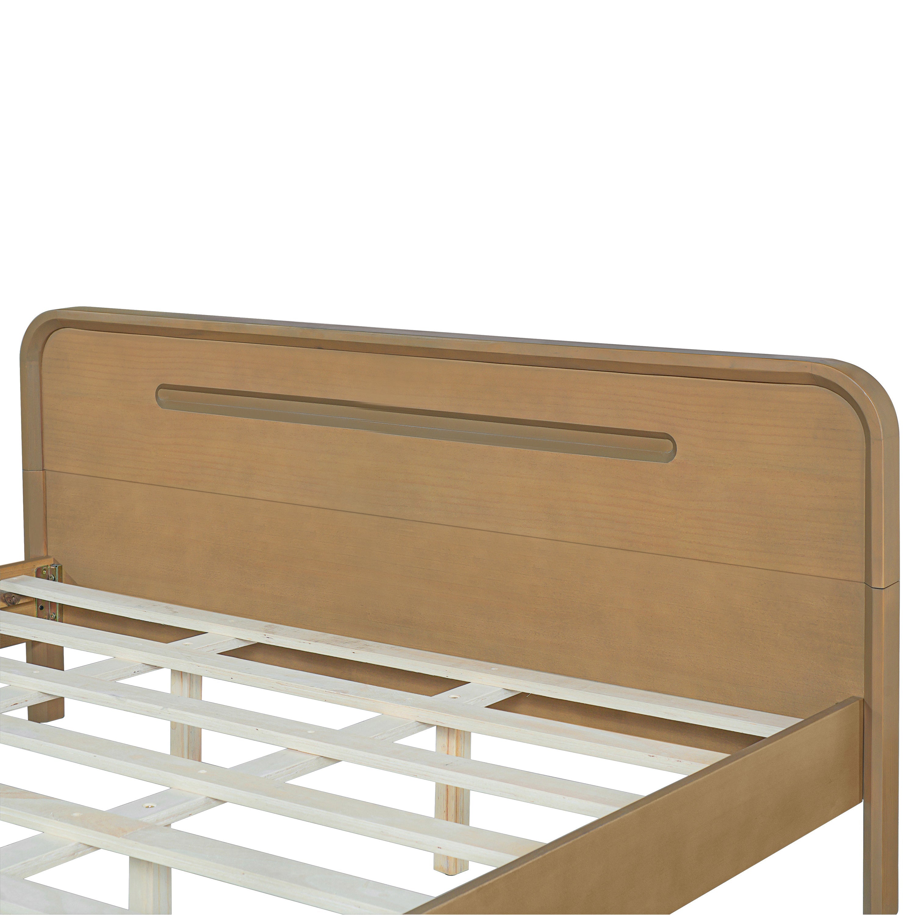 Pine Solid Wood Queen Size Bed