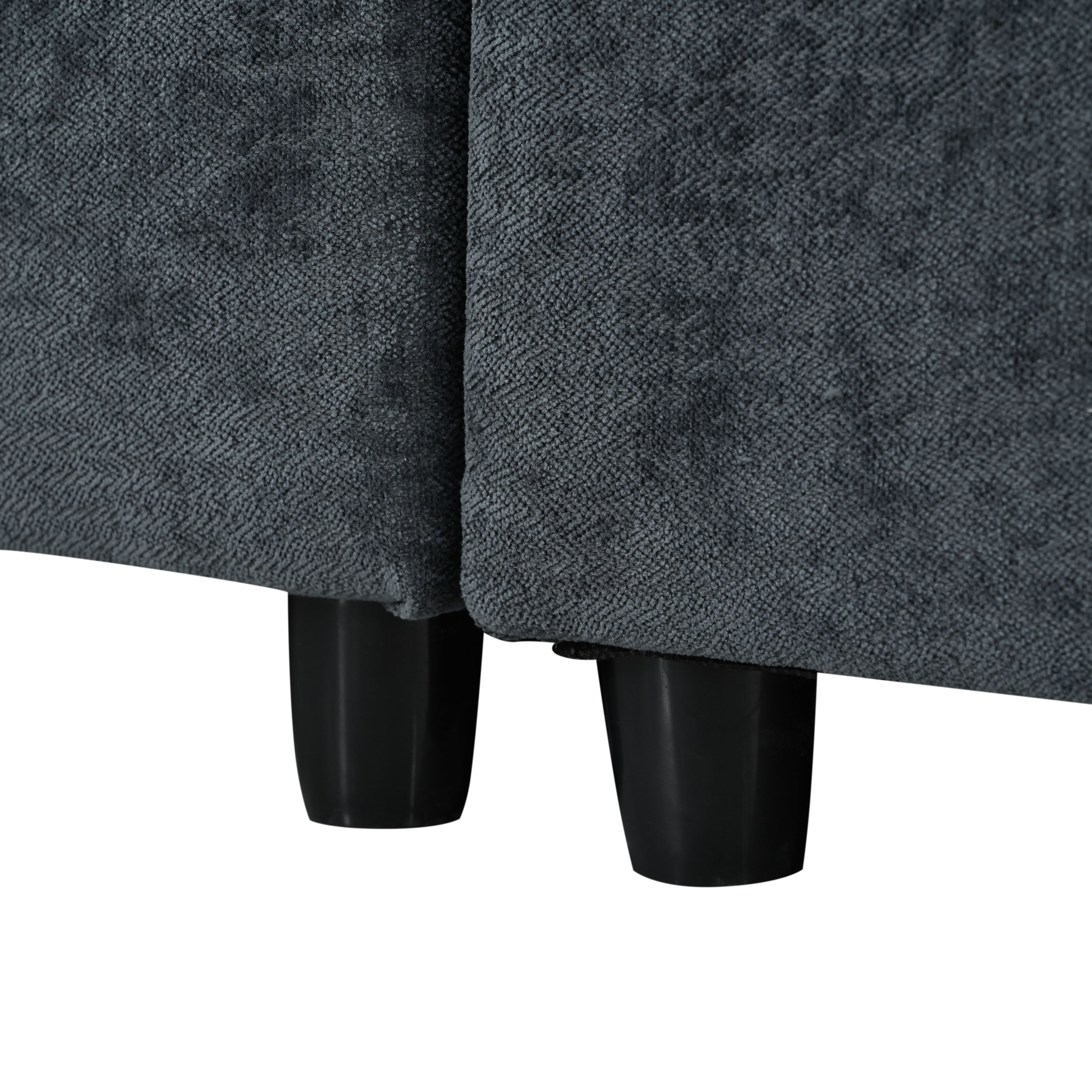 115.5' Modular Deep Gray Sectional Sofa