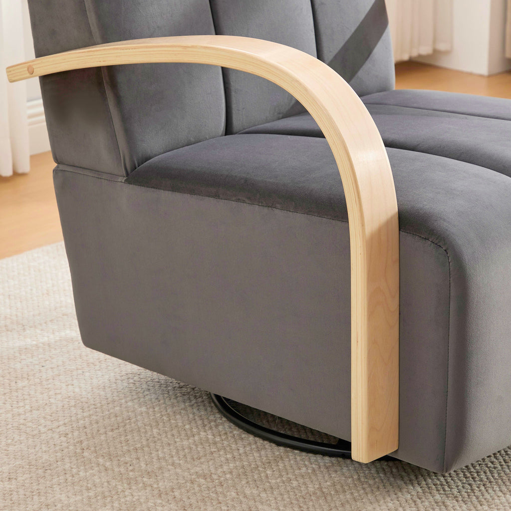 Modern Upholstered 360° Swivel Accent Chair