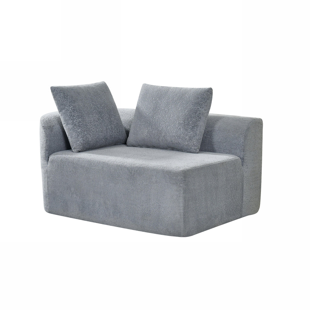 116' Modern Curved Sectional Sofa for Living Room