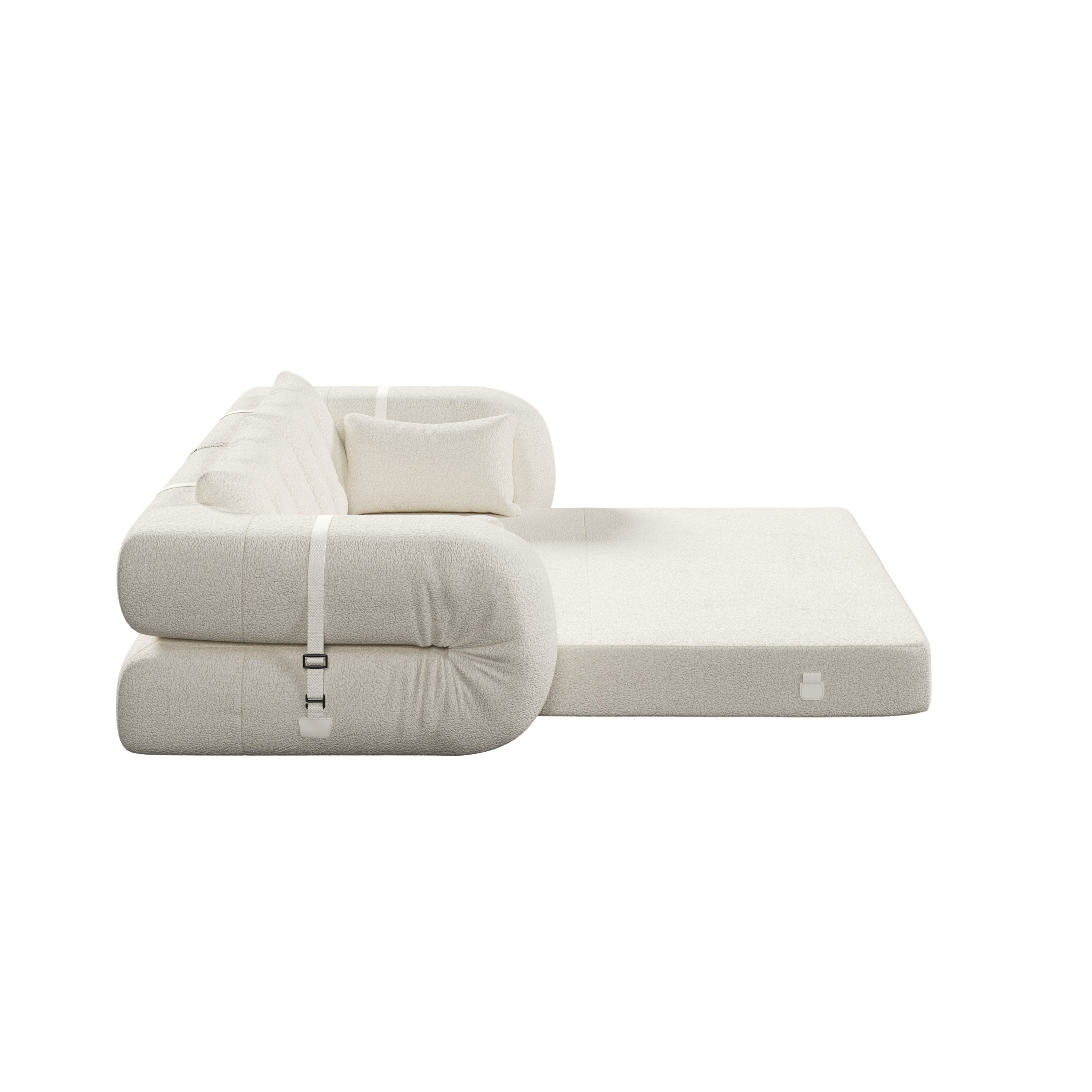 78.7 ' Multi-Functional Teddy Foldable Sofa Bed