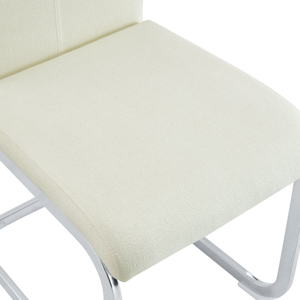 Luxury Style Grainy Fabric-like Dining Chairs (Set of 4)