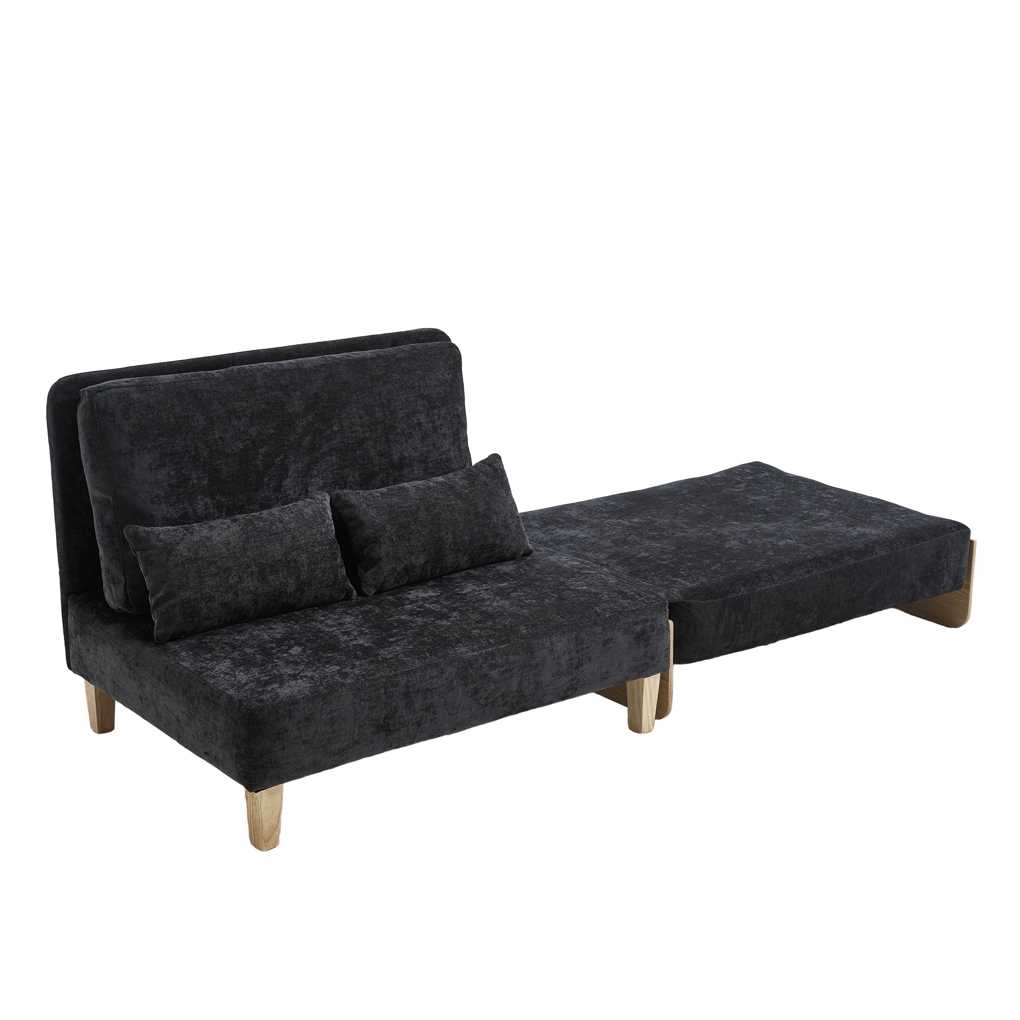 Mid-Century Modern Foldable Sofa Bed Recliner