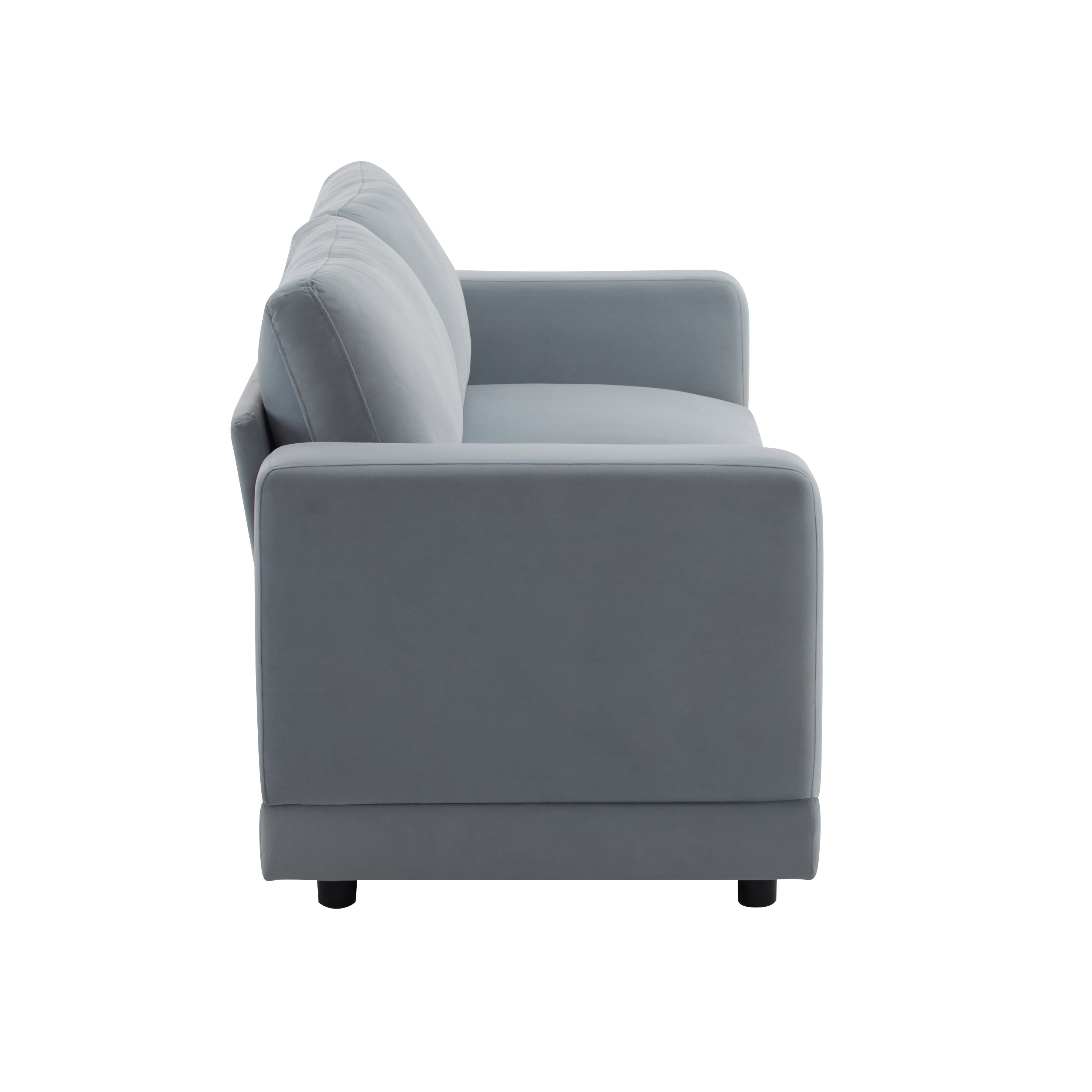 81'' Modern Square Arm Sofa with Soft Fabric Upholstery
