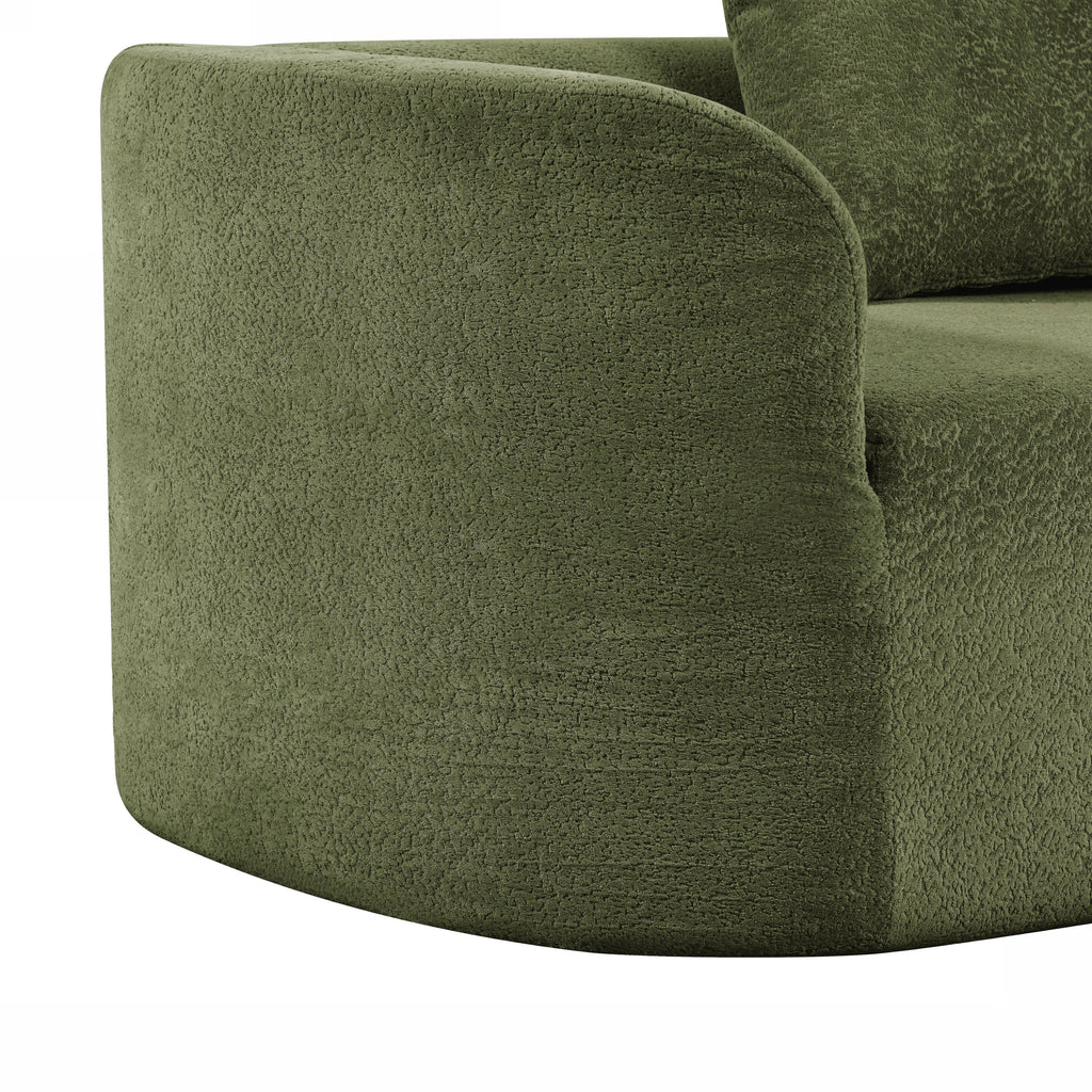 116' Modern Curved Sectional Sofa for Living Room