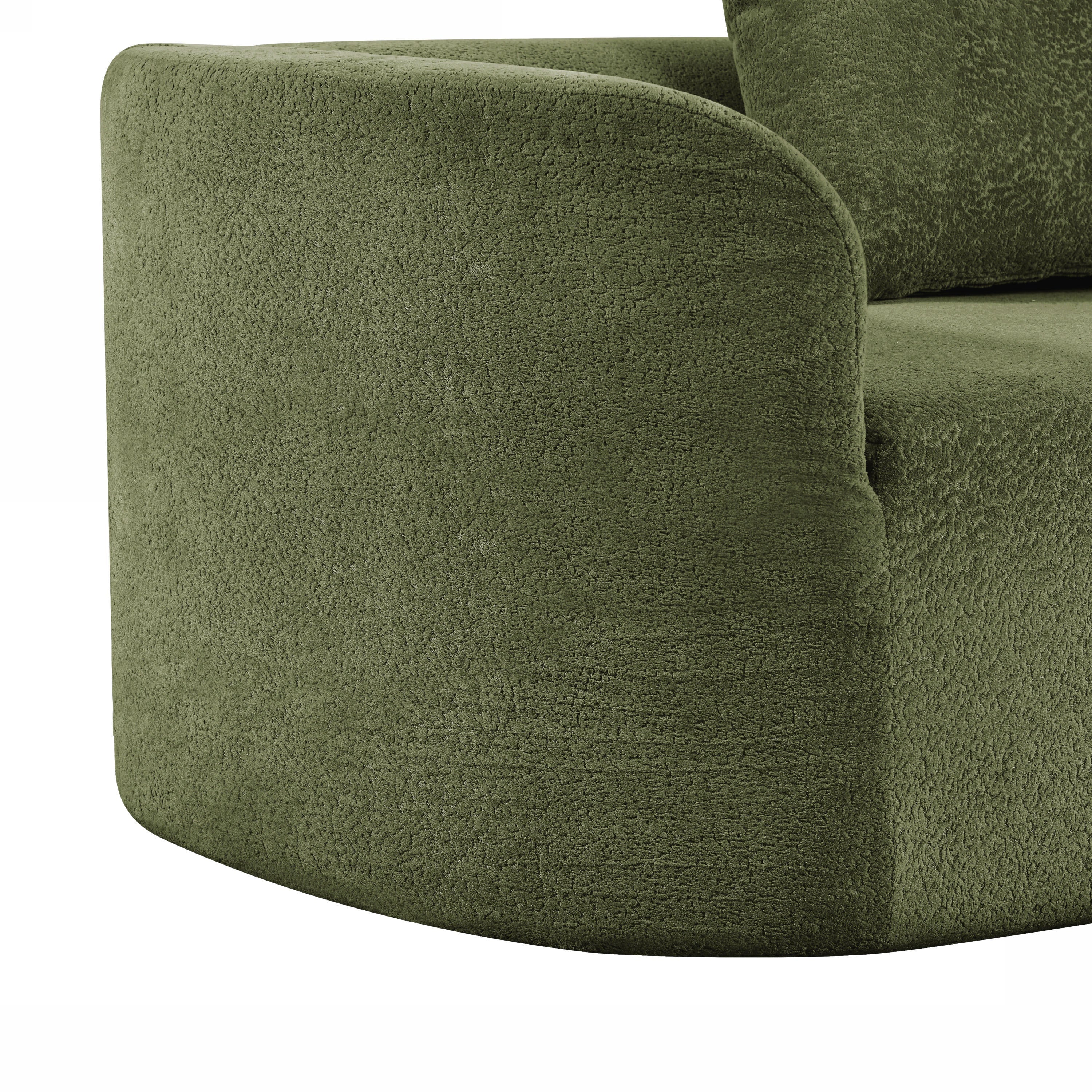 116' Modern Curved Sectional Sofa for Living Room