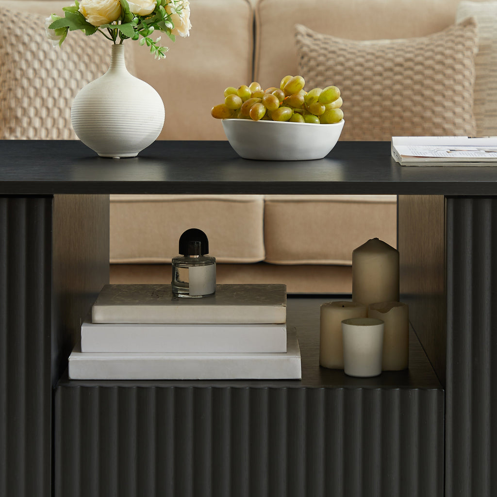 46.5' Modern Luxury Oval Coffee Table