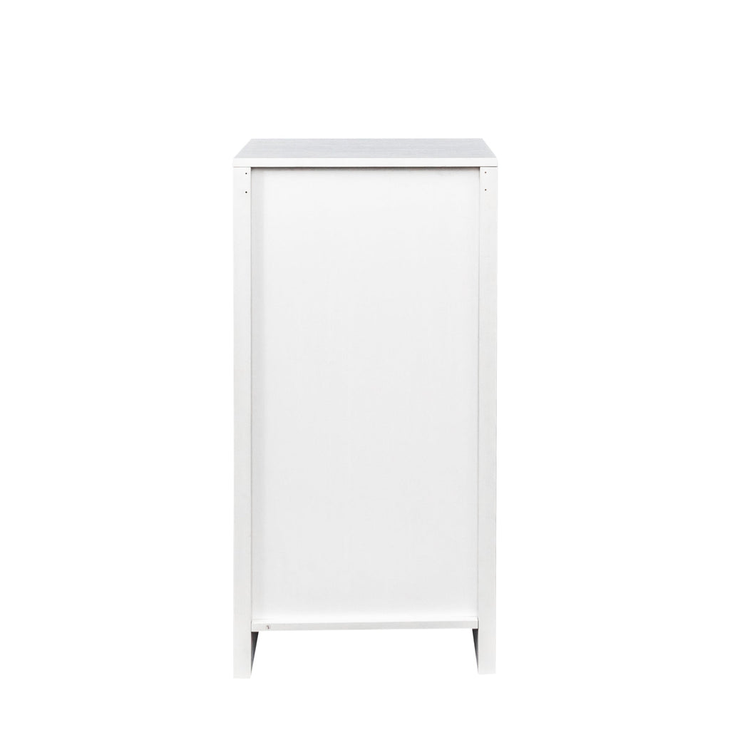 White Modular Wine Buffet Cabinet
