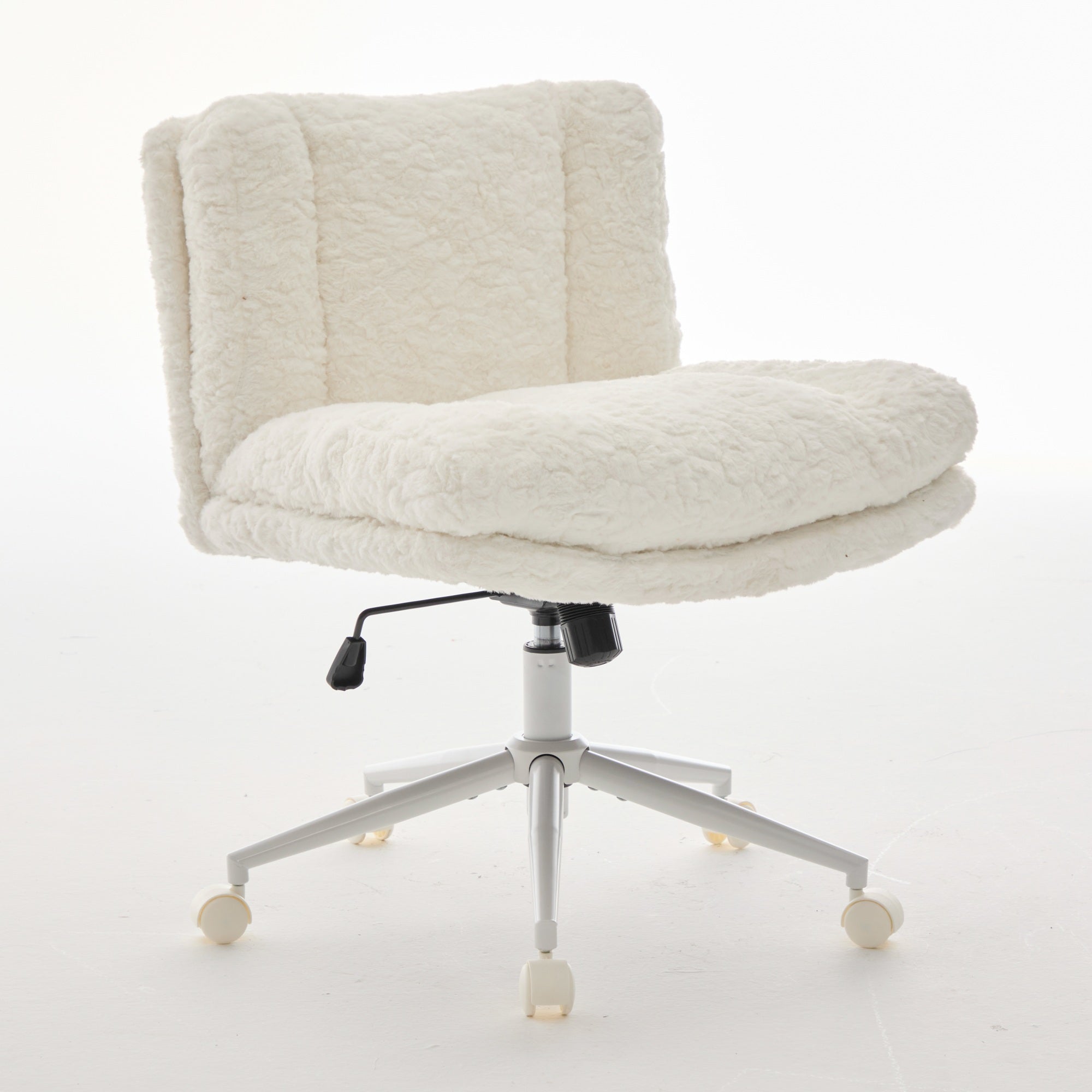 W26.4 inch Wider Artificial Rabbit Hair Home Office Chair