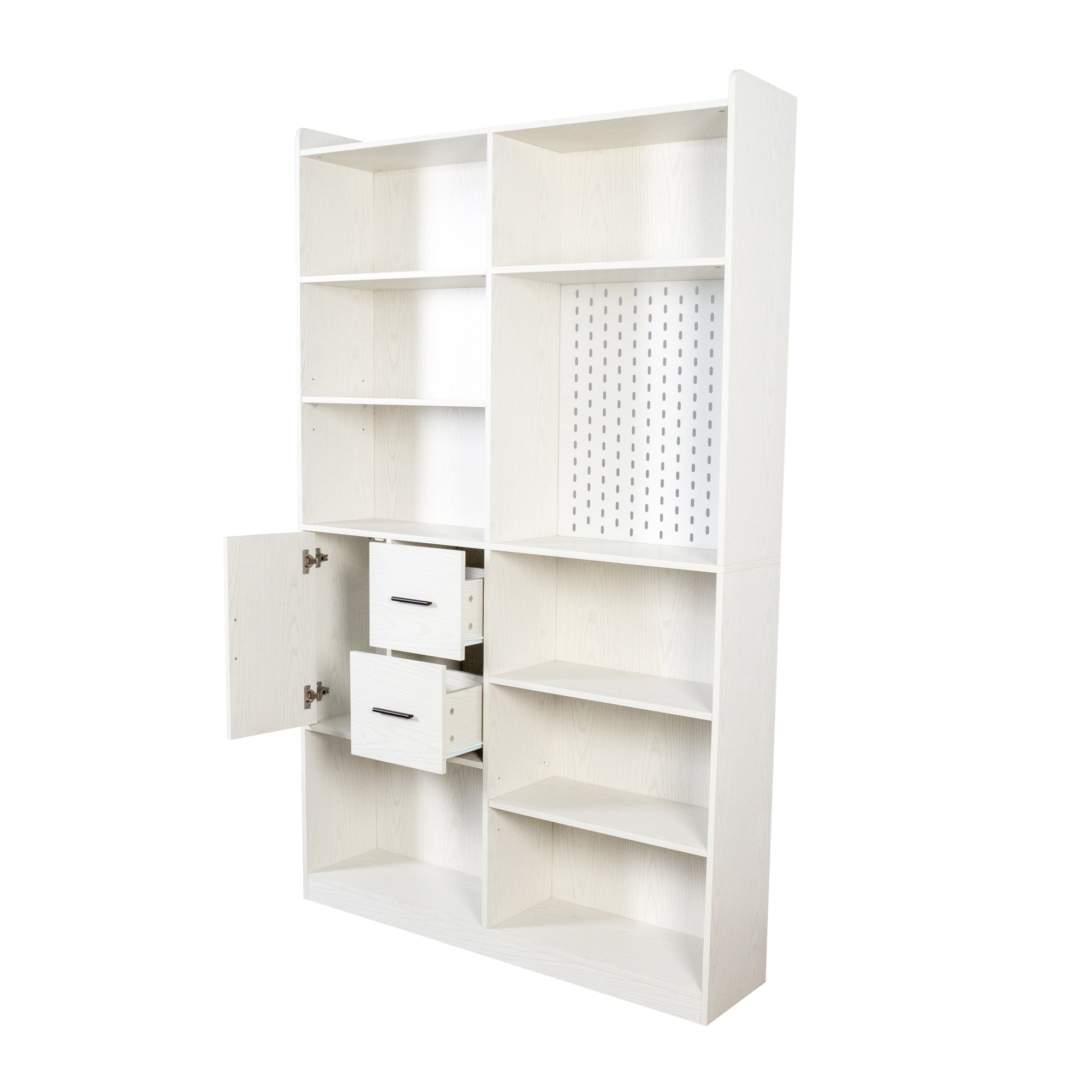 79" Tall Kitchen Pantry Cabinet with Pegboard
