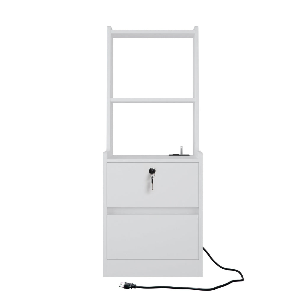Modern Smart Nightstand with Charging Station
