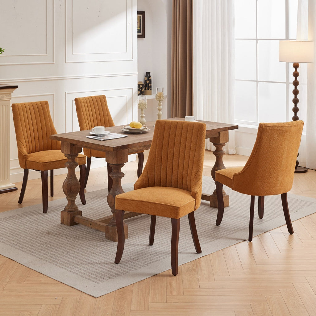 Rayon Cloth Flocking Velvet/Linen Dining Chairs (Set of 2)