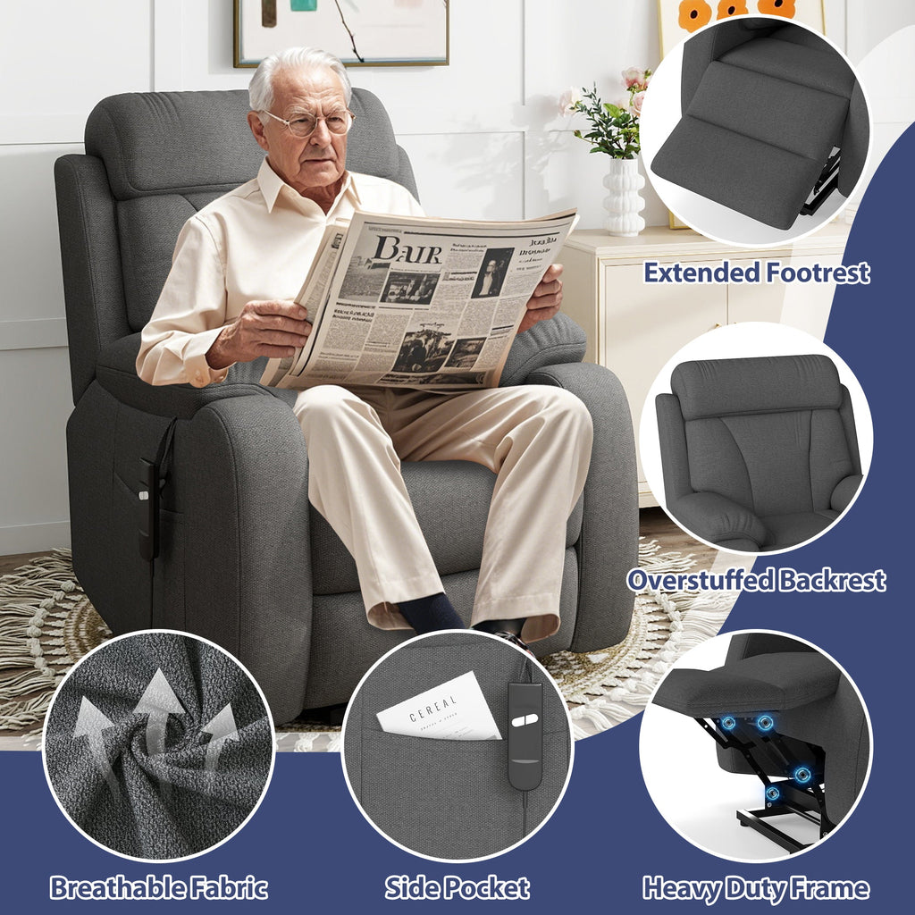 Electric Heavy Duty Lift Chair Recliners Chair for Small Spaces