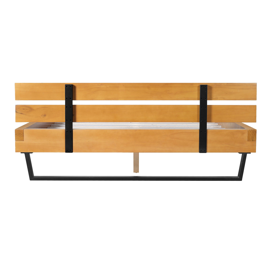 Natural Pine Wood Queen/King Size Bed Frame