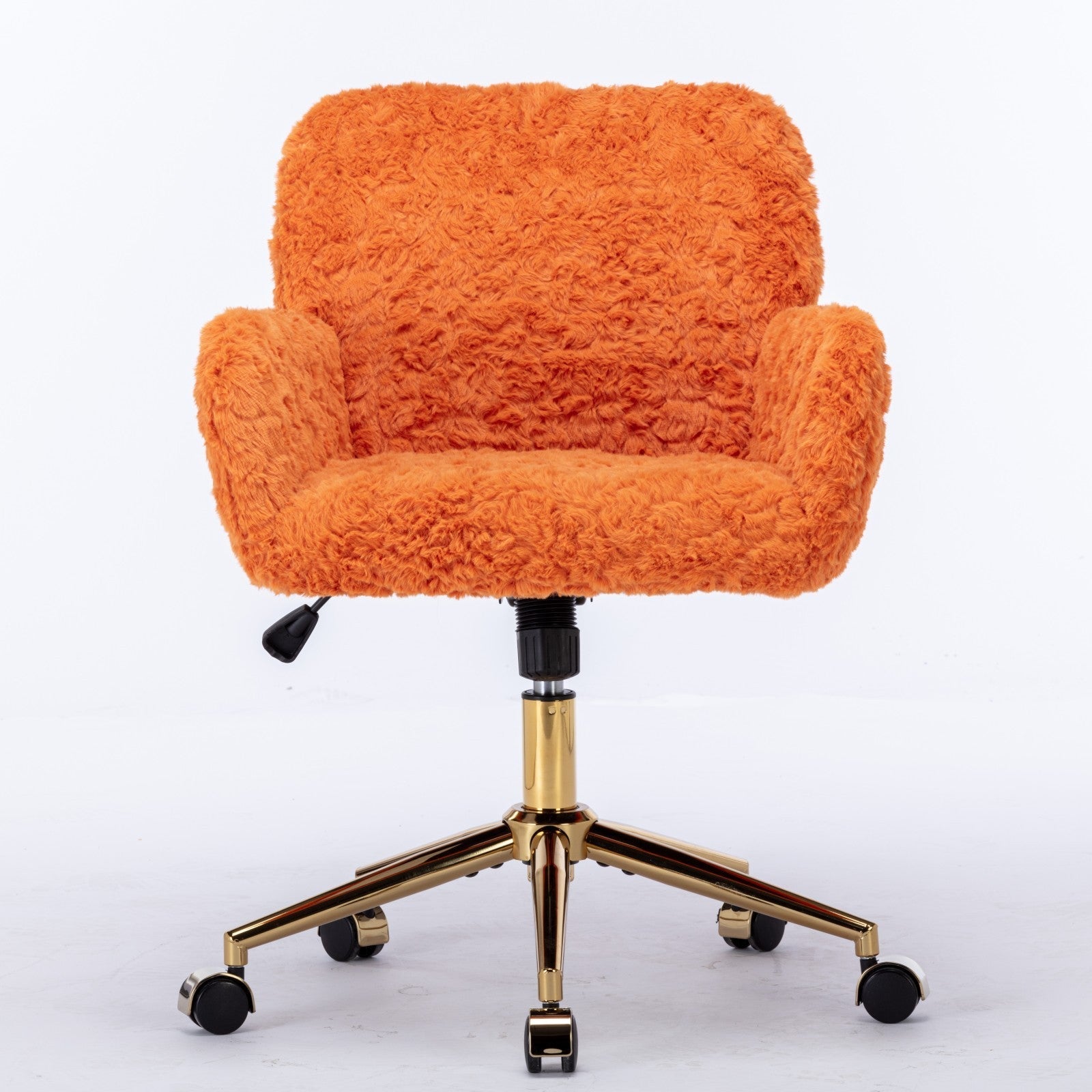 Violet Velve Home Office Chair with Golden Metal Base