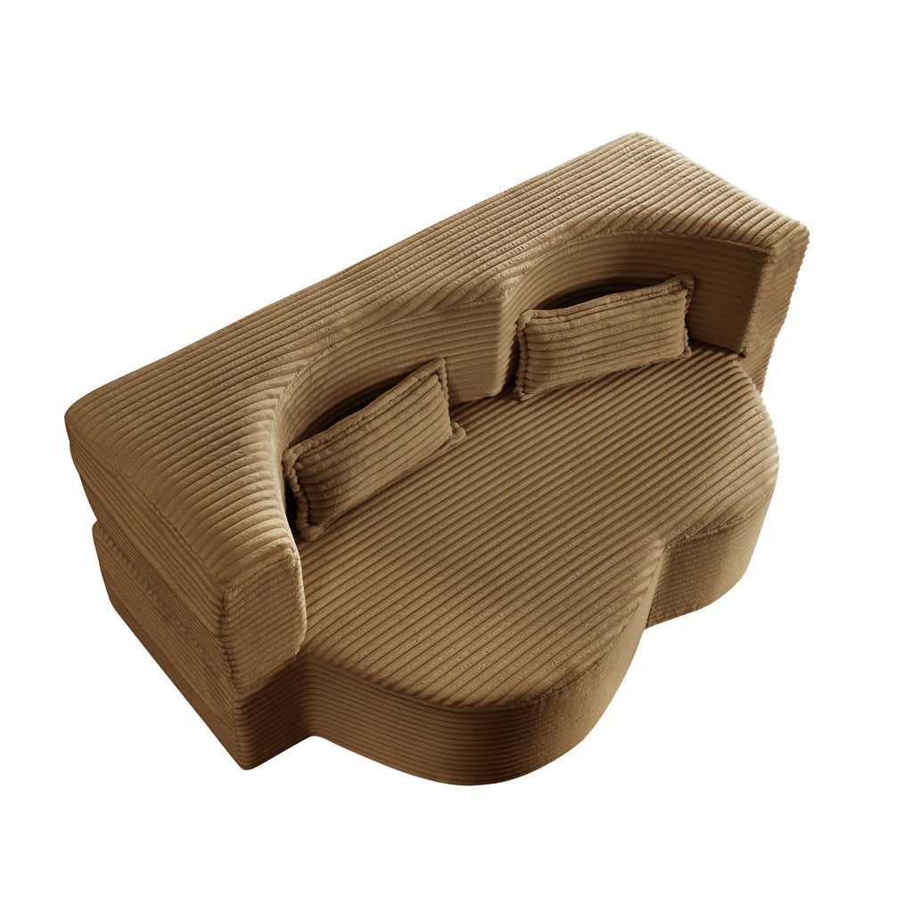 Full Size Convertible Floor Sleeper Sofa Bed