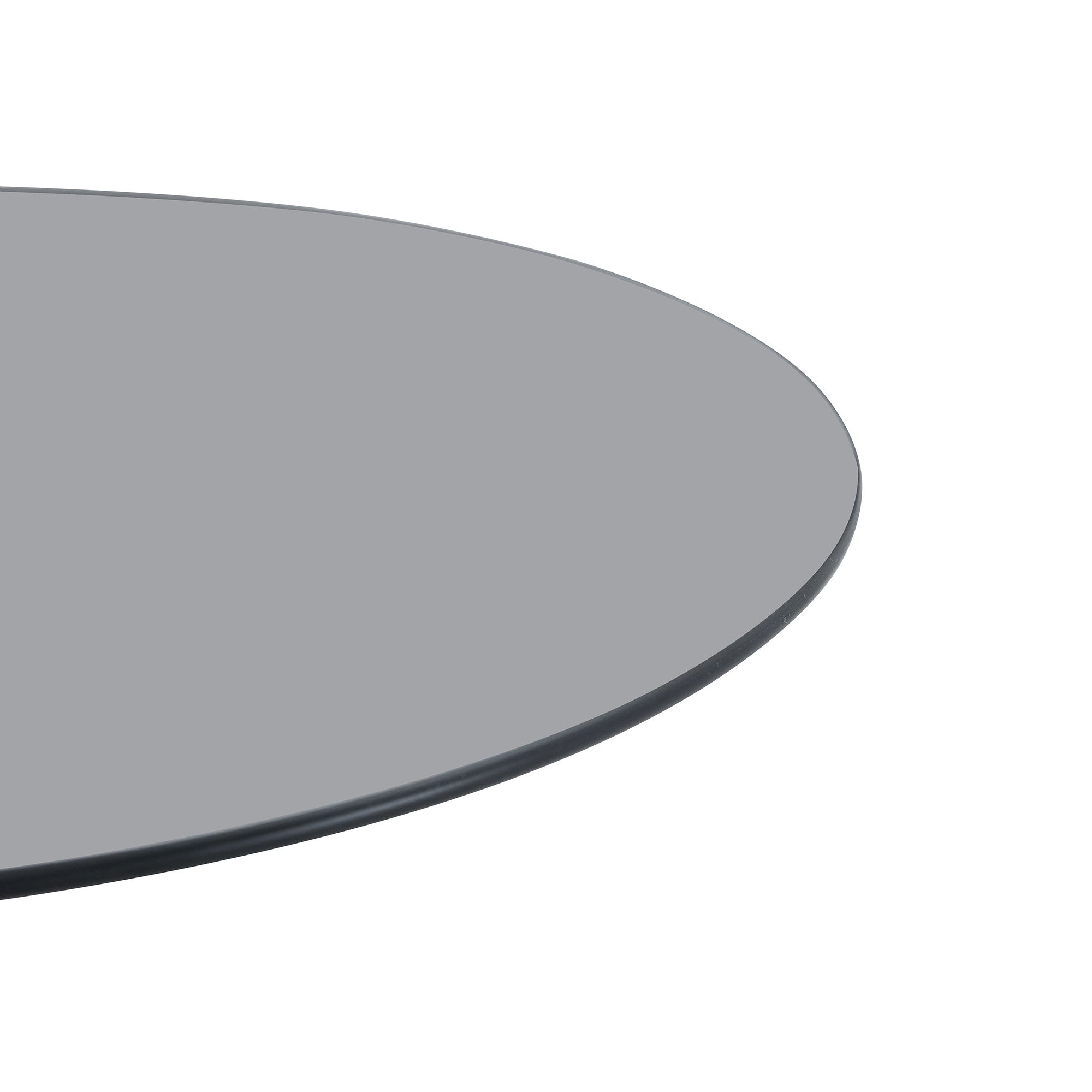 20" Small Luxury Metal Round Side Table with a Glass Top