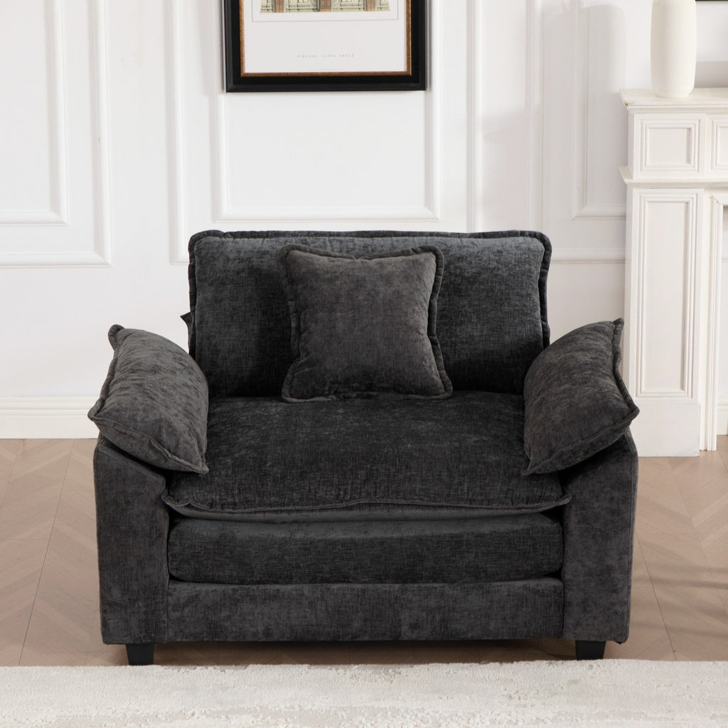 Modern Sectional Cloud Sofa Single Seat (Ottoman is Not Included)