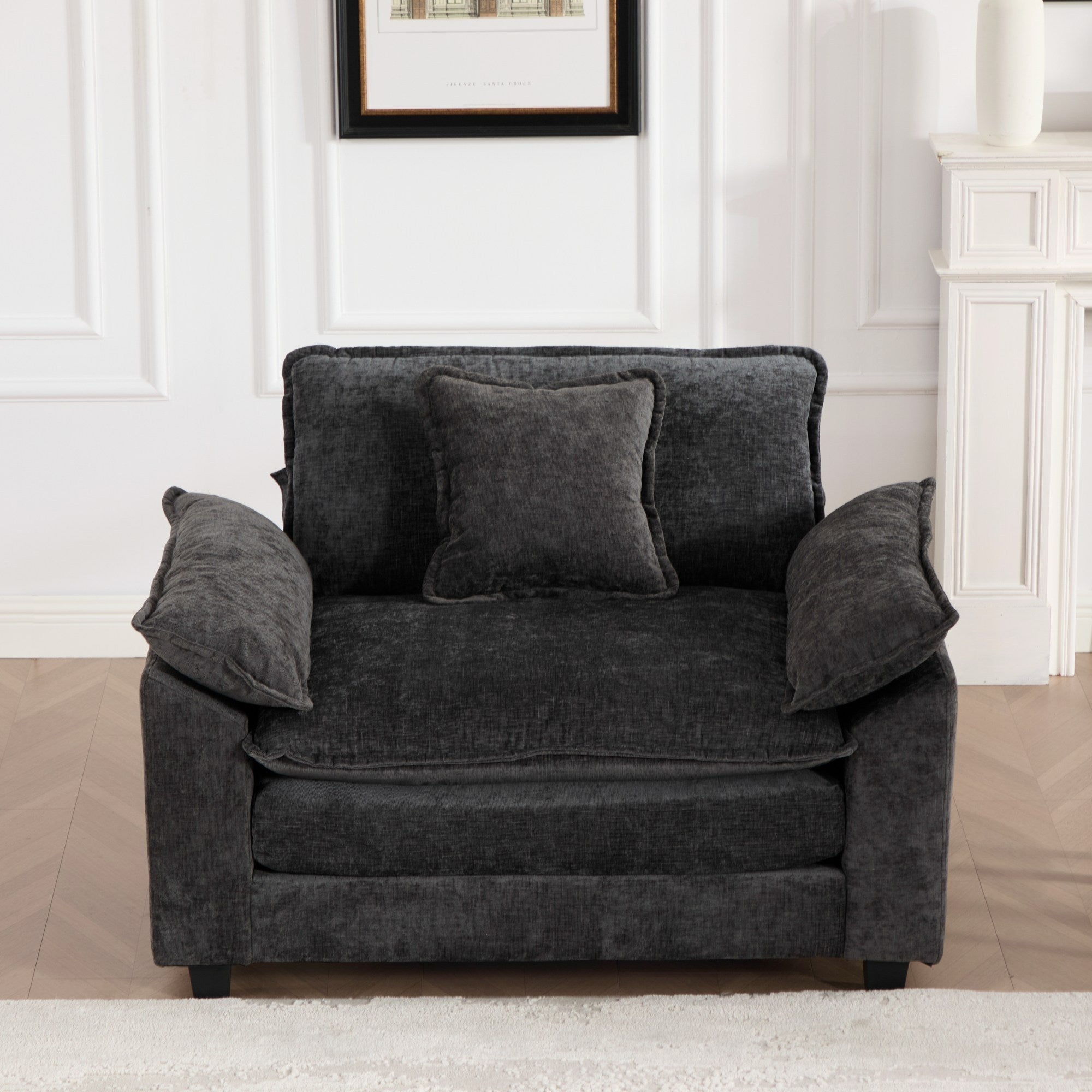 Modern Sectional Cloud Sofa Single Seat (Ottoman is Not Included)