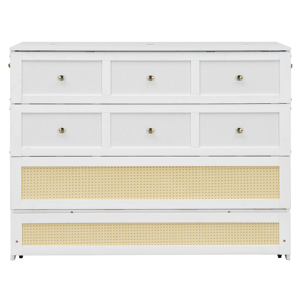 Full Size Murphy Bed with Large Drawers