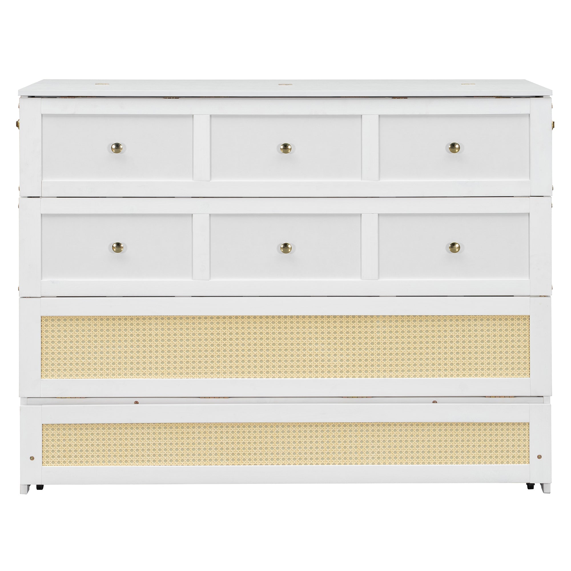 Full Size Murphy Bed with Large Drawers