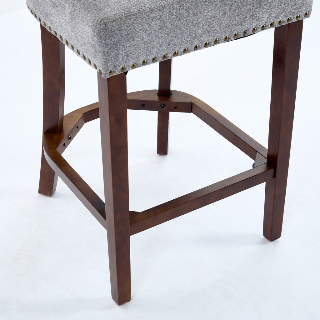 Mid Century Modern Counter Height Bar Stools (Set of 2)